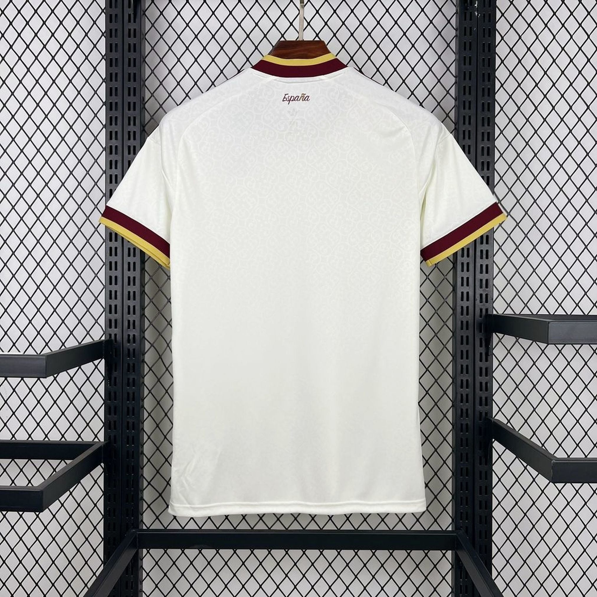 Camisa 2 Copa Do Mundo 2026 Espanha Masculino Branca e Vermelha