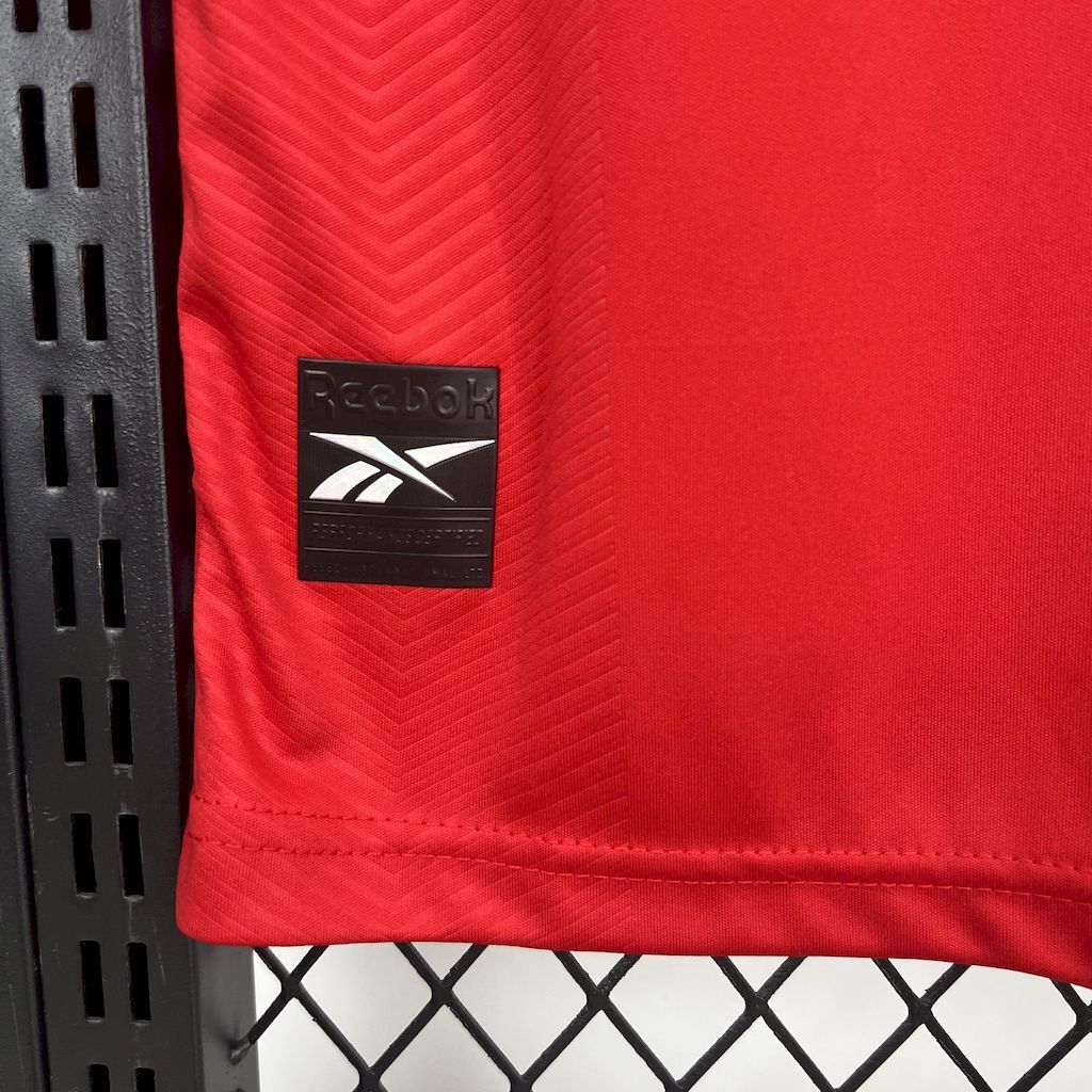 Camisa 1 Copa Do Mundo 2026 Panamá Masculina Vermelha e Branca