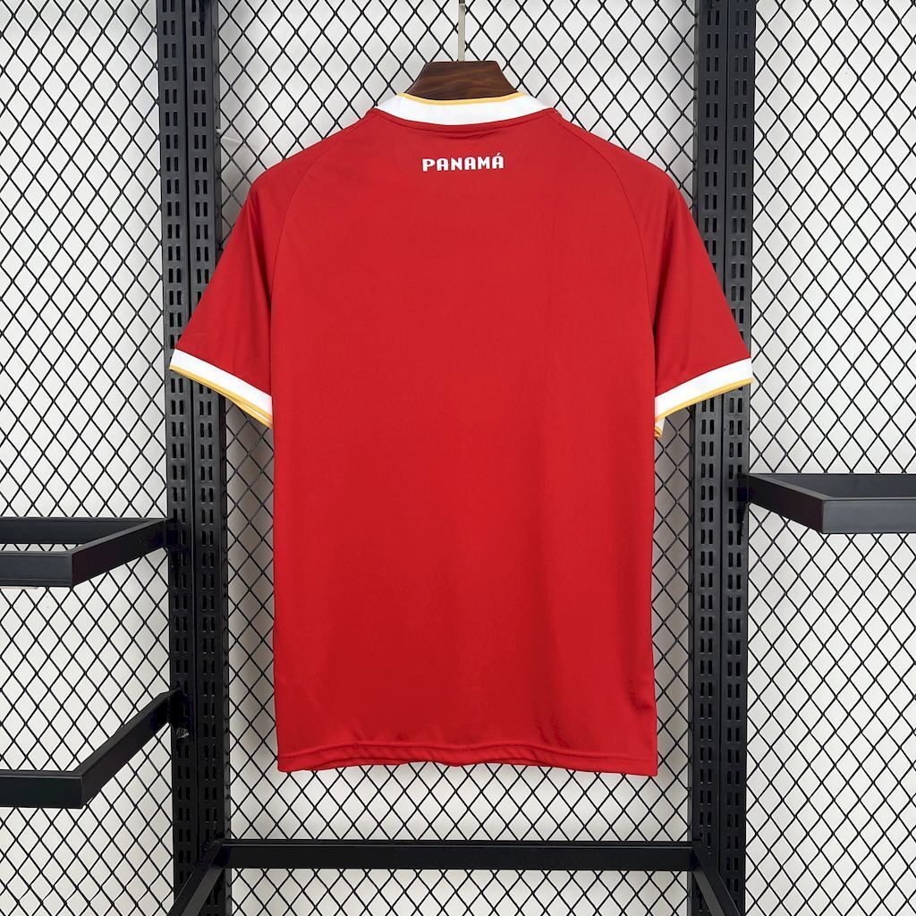Camisa 1 Copa Do Mundo 2026 Panamá Masculina Vermelha e Branca