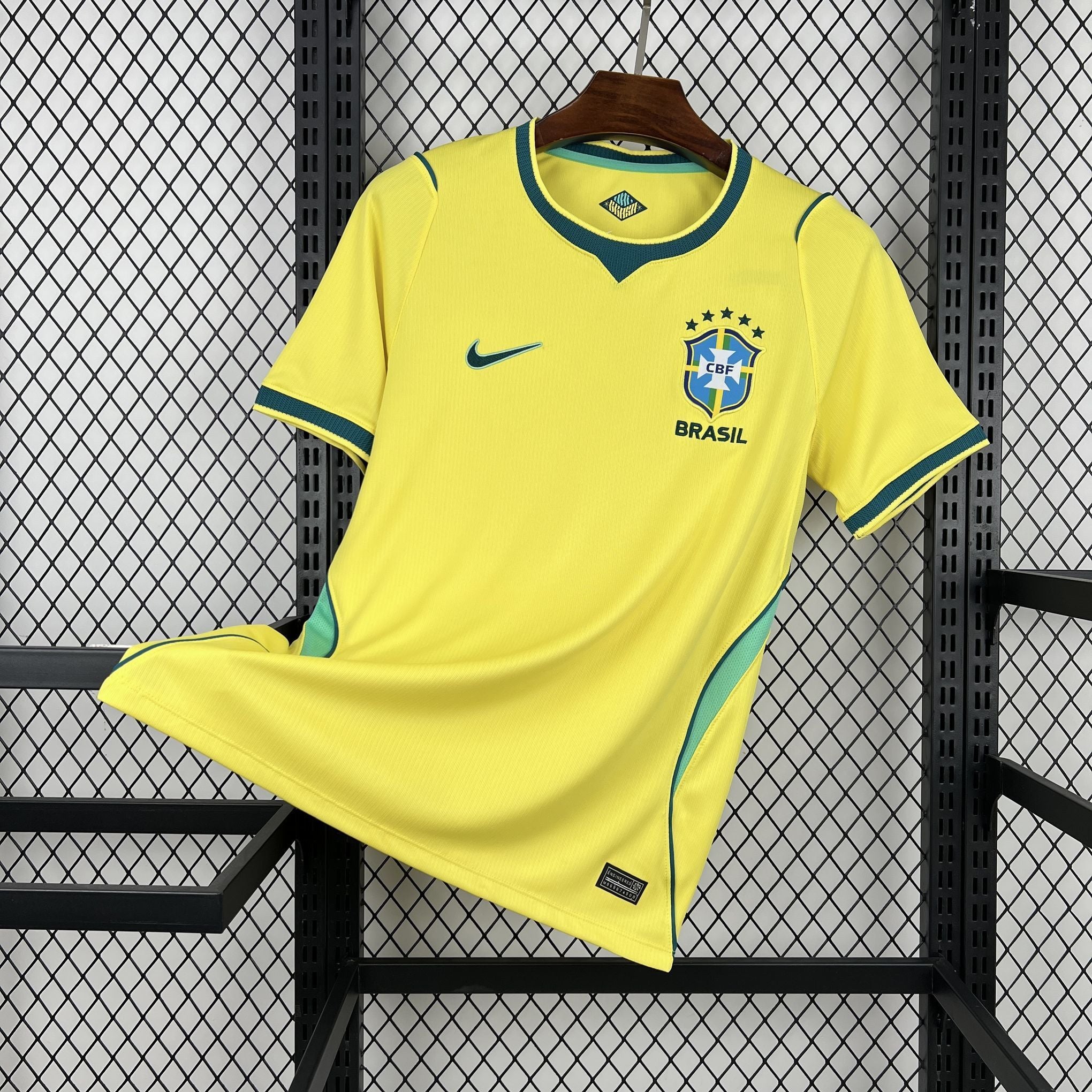 Camisa 1 Brasil Copa 2026 Masculina Torcedor Amarela